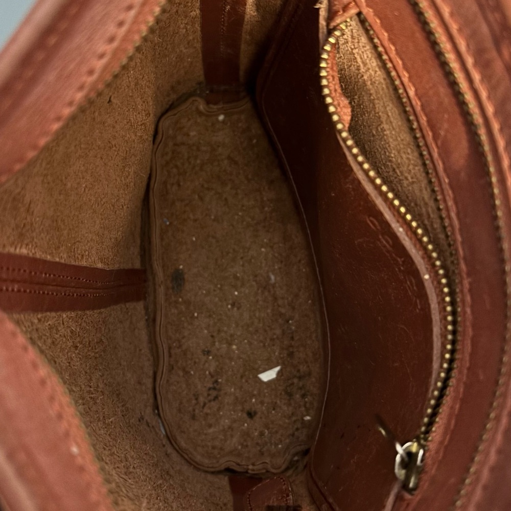 Coach Tan Leather Crossbody Bag - Picture 7 of 8